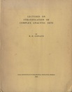 Lectures on Stratification of Complex Analytic Sets  