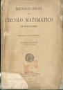 Rendiconti del Circolo Matematico di Palermo : Tomo 28 2 Semestre 1909 