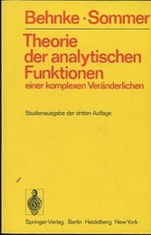 Theorie der Analytischen Funktionen einer Komplexen Veranderlichen : 3. Auf (3rd Edition) (Soft)  