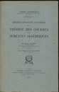 Quelques Applications Analytiques de la Theorie des Courbes et de Surfaces Algebriques  