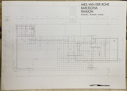 Mies van der Rohe : Barcelona Pavilion : Planols／Planos／Plans (洋) ミース・ファン・デル・ローエ：バルセロナ・パビリオン設計図面 