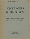 Recherches Arithmetiques (仏) ガウス整数論（算術研究） 