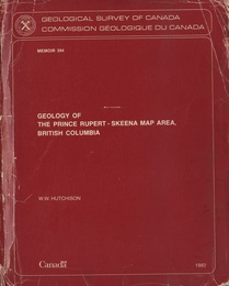 Geology of the Prince Rupert-Skeena Map Area、 British Columbia  