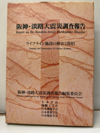 阪神・淡路大震災調査報告　土木・地盤編 9　付図7枚 ライフライン施設の被害と復旧 
