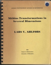 Mobius Transformations in Several Dimensions  