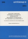 Analyse complexe, systemes dynamiques, sommabilite des series divergentes et theories galoisiennes (1-2) Volume en l'honneur de Jean-Pierre Ramis 
