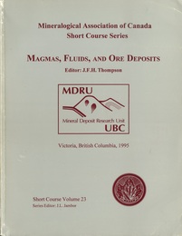 Magmas、 Fluids、 and Ore Deposits  