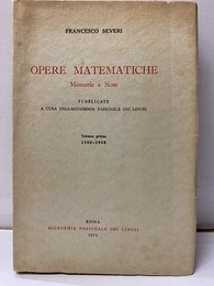 Opere Mathematiche Volume 1-6 (Memorie e Note) 1900-1961  