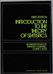 Introduction to the Theory of Statistics : 3rd Edition (Soft)  