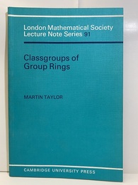 Classgroups of Group Rings  