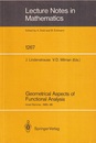Geometrical Aspects of Functional Analysis : Israel Seminar, 1985-86  