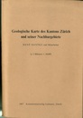 Geologische Karte des Kantons Zurich und seiner Nachbargebiete in 2 Bl&auml;ttern 1:50 000 