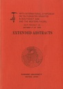 Extended Abstracts - Fifth International Symposium on Tin/Tungsten Granites in Southeast Asia and the Western Pacific IGCP Project 220/October 17-19、1988 
