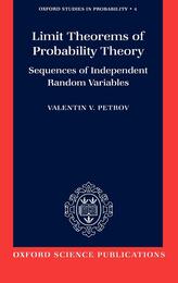 Limit Theorems of Probability Theory Sequences of Independent Random Variables 