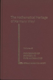 The Mathematical Heritage of Hermann Weyl (Hard)  