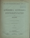 Acridiodea Australica Monographie der bisher von australien bekannten heuschrecken mit kurzen fuhlern 