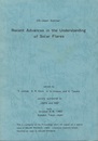Recent Advances in the Understanding of Solar Flares held 10/5-8,1982 Komaba,Tokyo Japan 