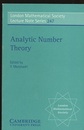 Analytic Number Theory  