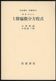 1階偏微分方程式  