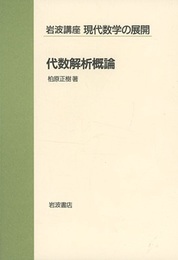 代数解析概論  
