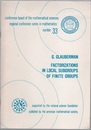 Factorizations in Local Subgroups of Finite Groups  