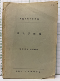 素粒子理論　（英文）  