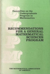 Recommendations for a General Mathematical Sciences Program  