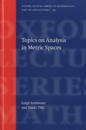 Topics on Analysis in Metric Spaces  