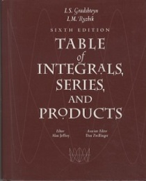 Table of Integrals, Series, and Products : 6th Edition  