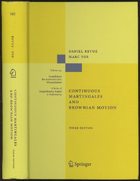 Continuous Martingales and Brownian Motion : 3rd Edition (Hard)  