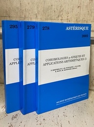 Cohomologies p-adiques et applications arithmetiques : 1-3  