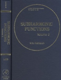Subharmonic Functions : Vol. 2  