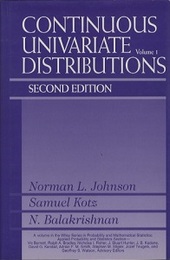 Continuous Univariate Distributions Volume 1 : 2nd Edition  
