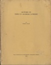 Lectures on Topics in Algebraic K-Theory  