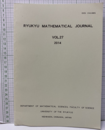 Ryukyu Mathematical Journal Vol.27 (2014)  