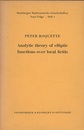 Analytic Theory of Elliptic Functions over Local Fields  