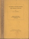 Lectures on Vector Bundles over Riemann Surfaces Preliminary Informal Notes of University Courses and Seminars in Mathematics 