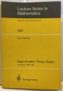 Approximation Theory, Tampa Proceedings,1985-1986 