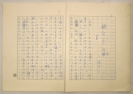 篠田一士草稿　『飜訳文の活力』　ペン書四百字詰２０枚完