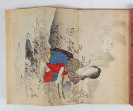文藝倶樂部１５巻５号　鏡花　紅緑（訳）鬼太郎　木版口絵／筒井年峰（少シミ有）　挿画／清方　春汀　古洞