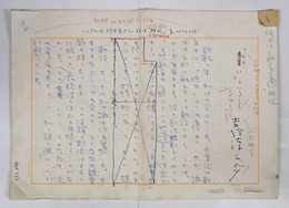 吉行淳之介草稿　『ウマいということ』　四百字詰１１枚完　１枚目から６枚目の半分までBペン書署名と後半はペン書