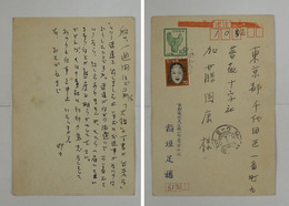 稲垣足穂葉書　薔薇十字社　加藤国康宛　ペン書８行速達　「…「大鑑」の下書が出来たという速達を出しました…」