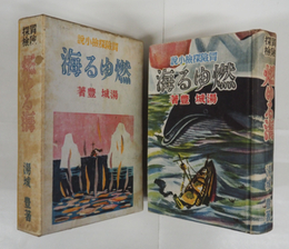 燃ゆる海　冒險探檢小説　初函　本文シミ有　函少痛少日焼　装幀・口絵・挿絵／博山峻