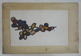 岡村夫二装幀画稿　パステル　少痛　『性についての９８章／竹村文祥』昭３３春陽堂の表紙画稿