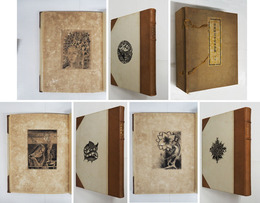 日夏耿之介定本詩集　非売品限３３０帙　帙日焼シミ少痛　長谷川潔銅版口絵９葉入　版画紙焼け有