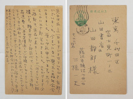 三橋一夫葉書　山田静郎宛　ペン書１１行　『…今までにない想い出の出版記念会になりました。…』