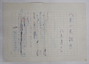 司馬遼太郎草稿　『八木一夫雑感』　ペン書四百字詰２３枚完　司馬用箋