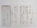 鈴木六林男書簡　川名大宛　ペン書２枚　封付（住所表記無）　『…所有者ハ斎藤（西東）家でございますので…』