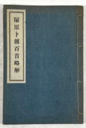 塚原卜伝百首略解(編者署名入り)