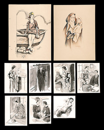 肉筆画　Paintings